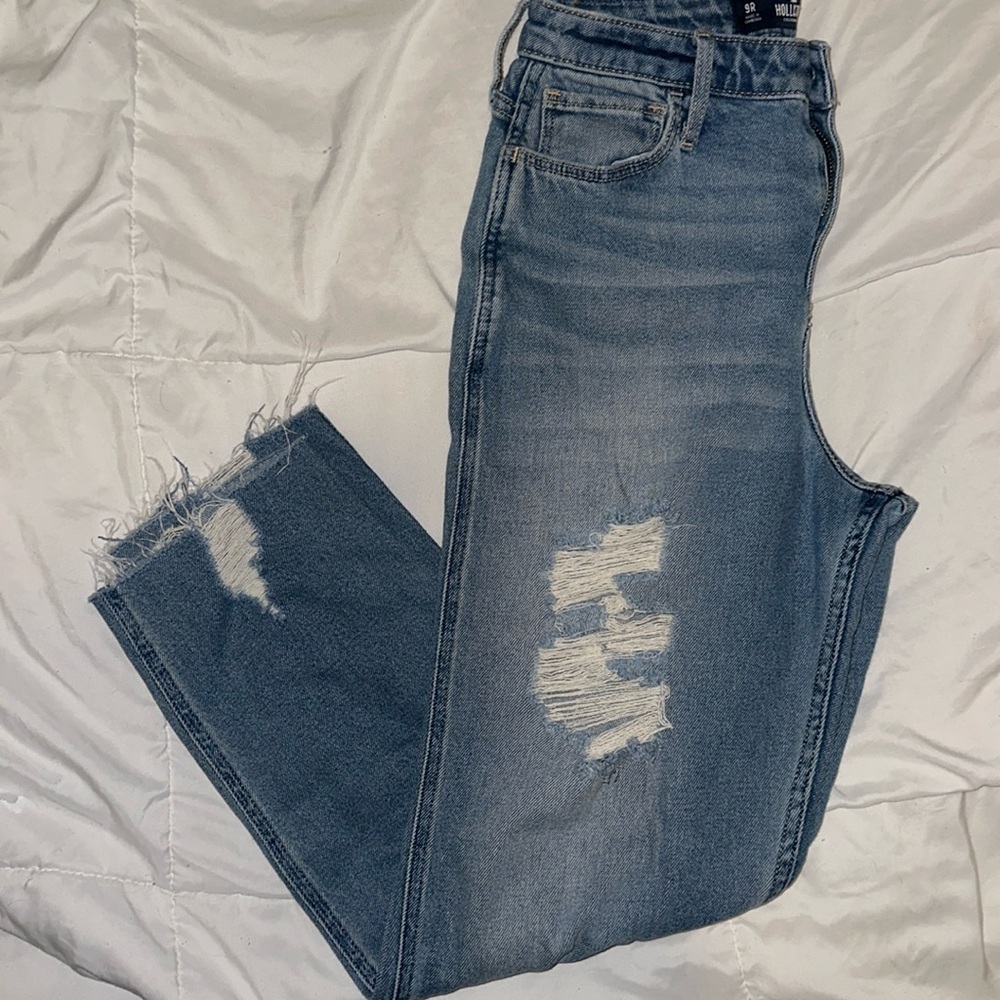 Hollister Denim Vintage Stretch Ultra High-Rise Mom Jeans
